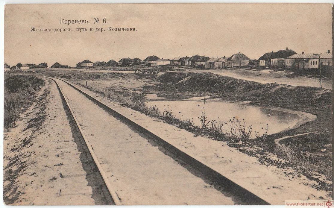 Железная дорога в д. Колычевка.